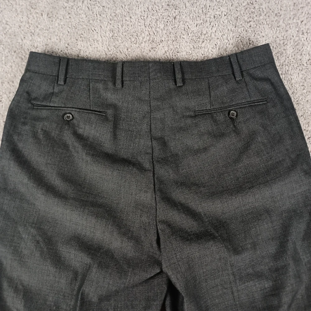 Lauren Ralph Lauren 36x32‎ Wool Flat Front Grey Mens Dress Pants